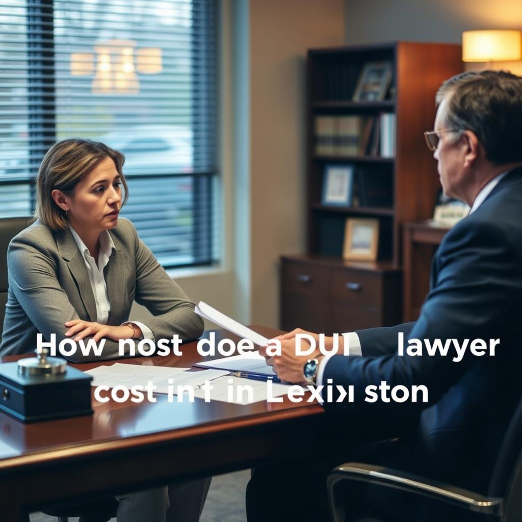 How much does a DUI lawyer cost in Lexington